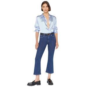 Frame Women's Le One Crop Mini Boot Denim Jeans Size 2 Bootcut Cropped Preppy